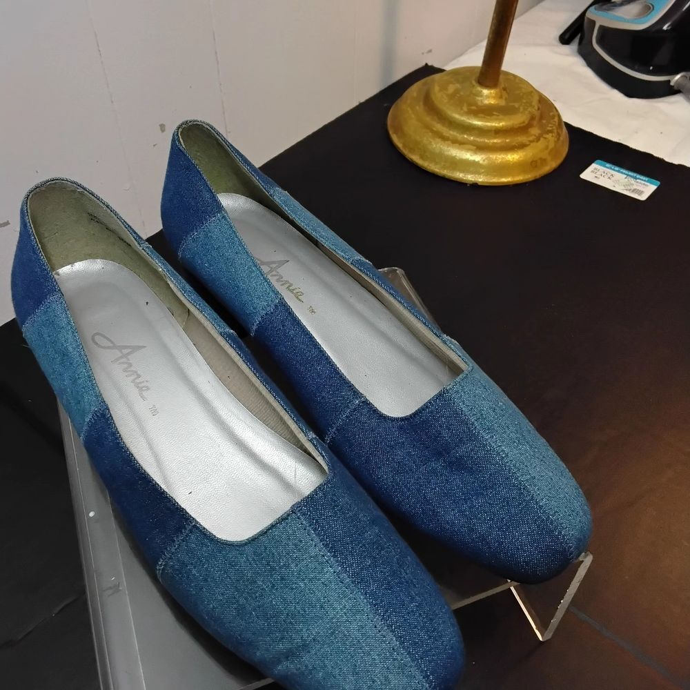 Annie Blue Denim Women's Flats